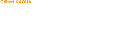 Gilbert KAOUA

« Si les gens demandent ce que signifient les dessins d’un chambranle, je dis toujours que je ne sais pas, car je trouve que ça doit rester dans le pays, dans notre culture.En tout cas c’est une question de respect : on respecte les secrets de nos clans de la même façon qu’on respecte la tradition des autres. »
